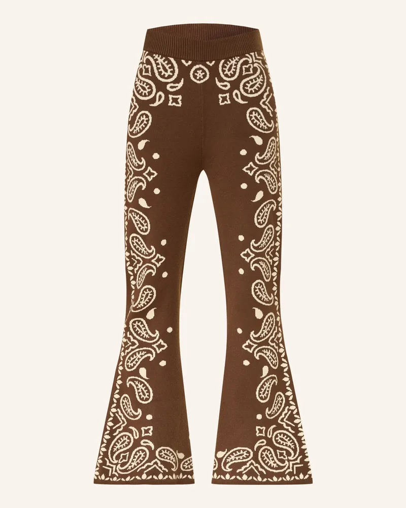 FARM Rio Strickhose Dunkelbraun