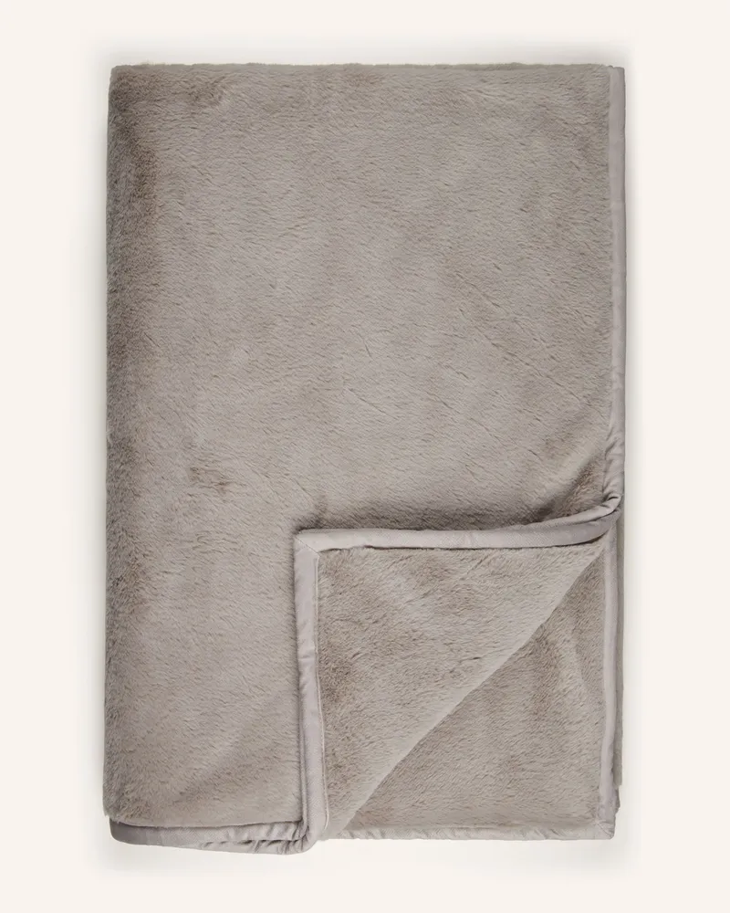 Zoeppritz Kunstfell-Plaid The Blanket beige Grau