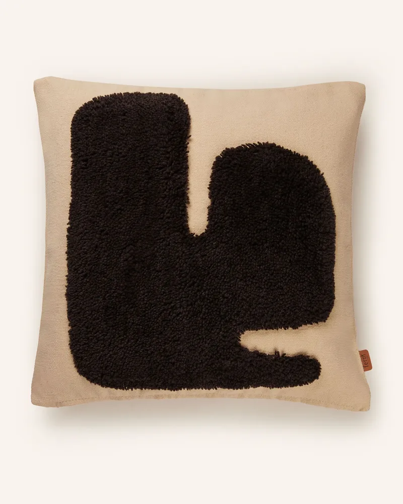 ferm LIVING Dekokissen LAY mit Daunenfüllung Ecru