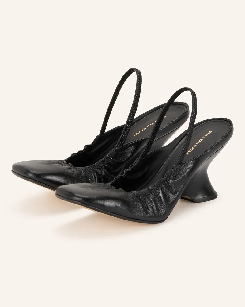 Dries van Noten Slingpumps Schwarz