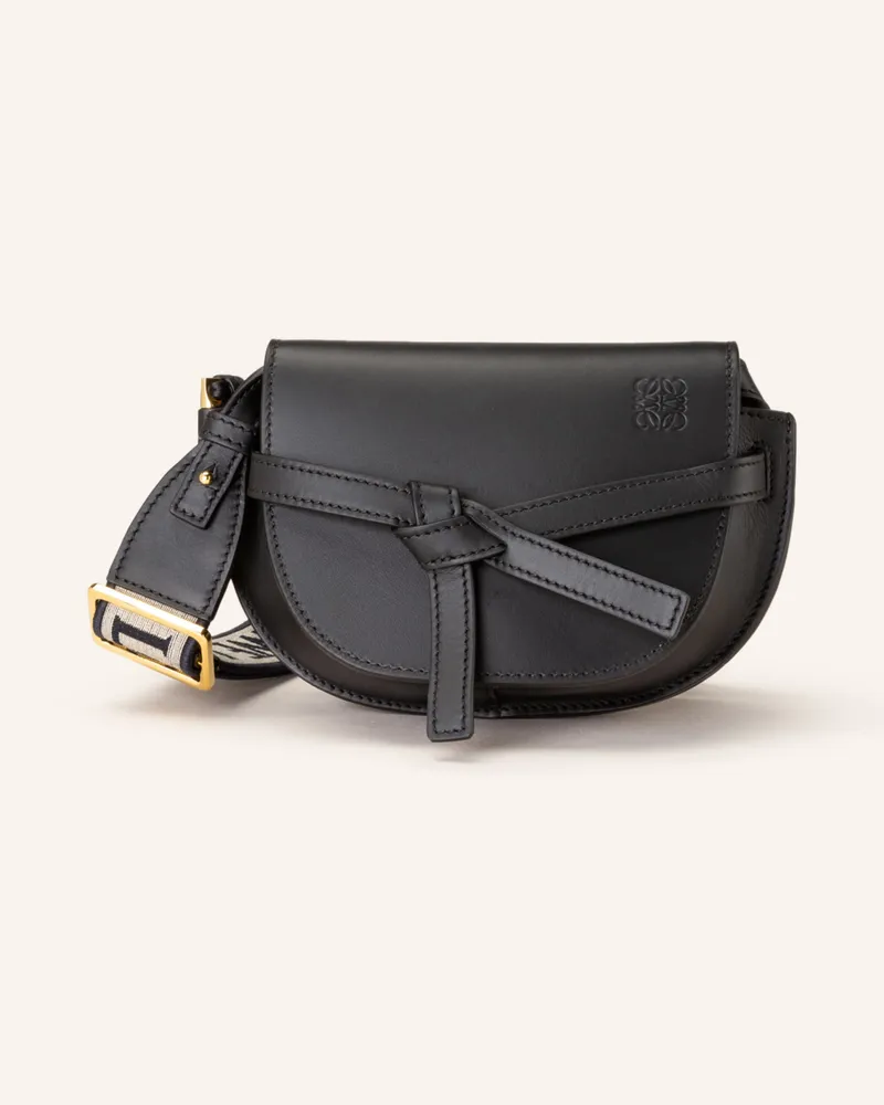 Loewe Umhängetasche Mini Gate Dual schwarz Schwarz