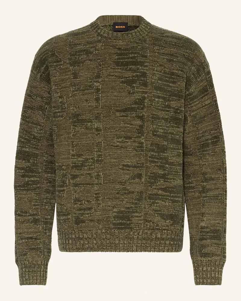 HUGO BOSS Pullover KIRESO Dunkelgrün