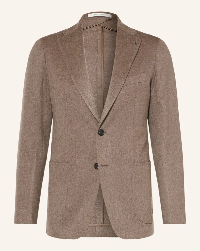 Tagliatore Sakko Slim Fit Mit Cashmere braun Camel