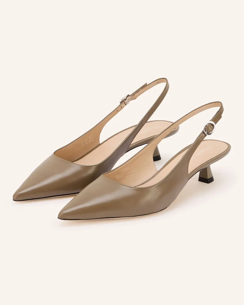 Stuart Weitzman Slingpumps STUART SCULPT Oliv