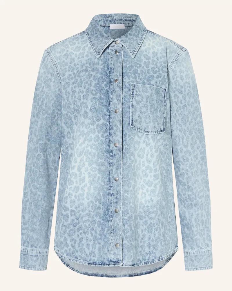 Lala Berlin Jeansbluse BEKKI Hellblau