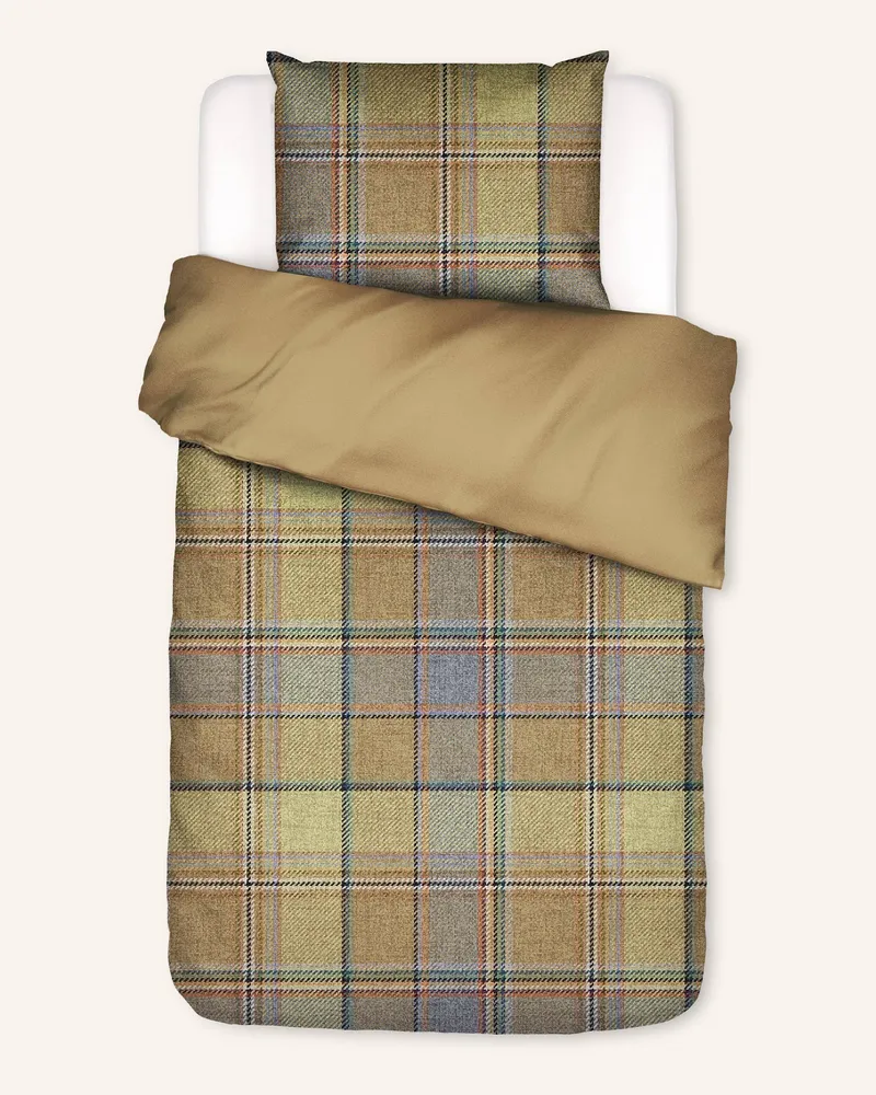 Essenza Bettwäsche Meau blau Camel