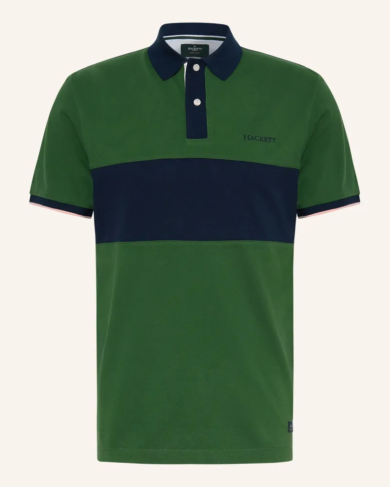 Hackett Piqué-Poloshirt gruen Grün