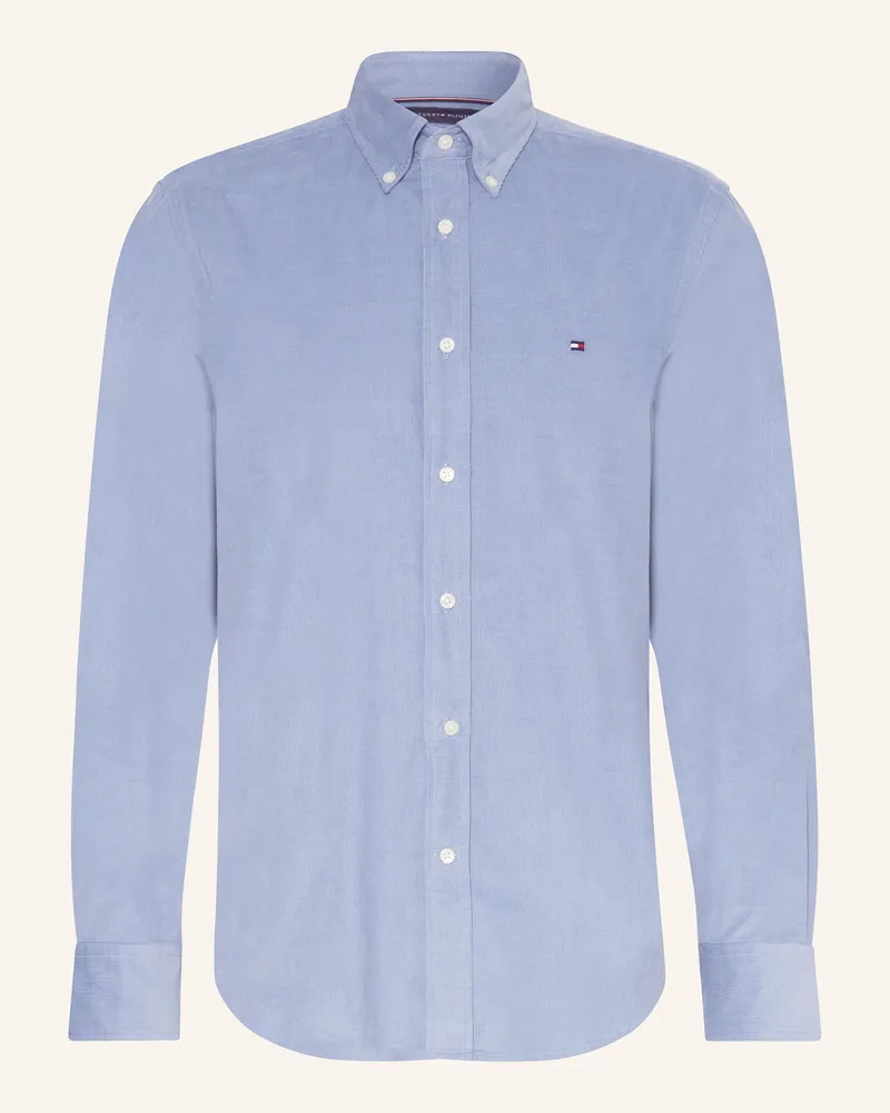 Tommy Hilfiger Cordhemd Regular Fit Hellblau