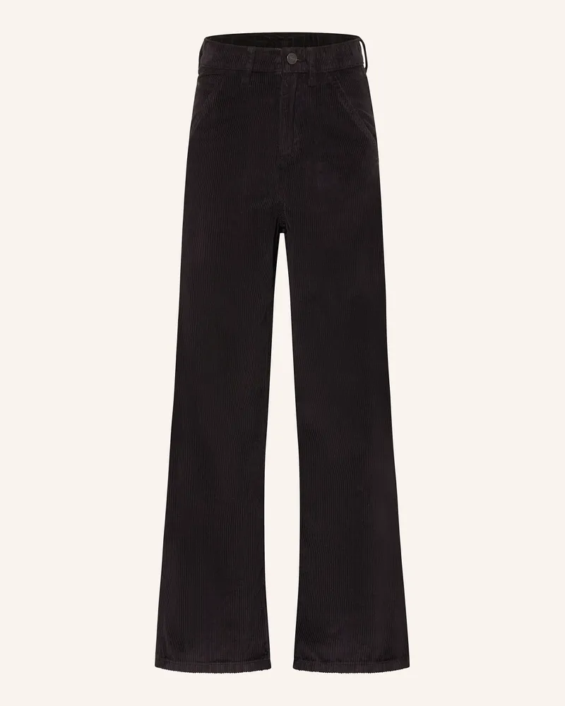 S.Oliver Cordhose Relaxed Fit schwarz Schwarz