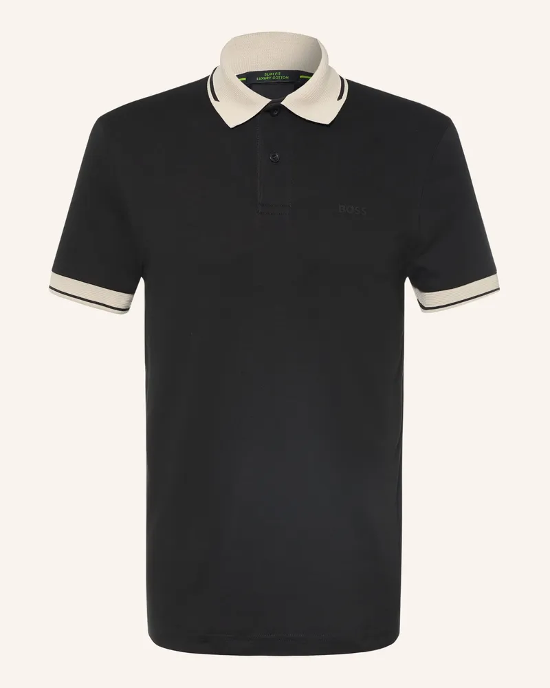 HUGO BOSS Jersey-Poloshirt Network Slim Fit schwarz Schwarz