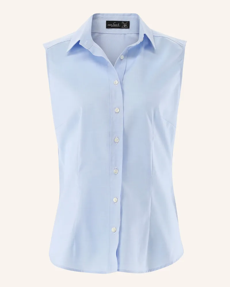van Laack Bluse Slim Fit blau Blau