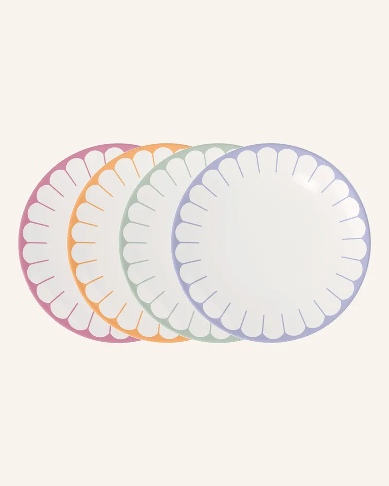 Villeroy & Boch Frühstücks-/Dessertteller 4tlg. Fleur Couleur weiss Gelb