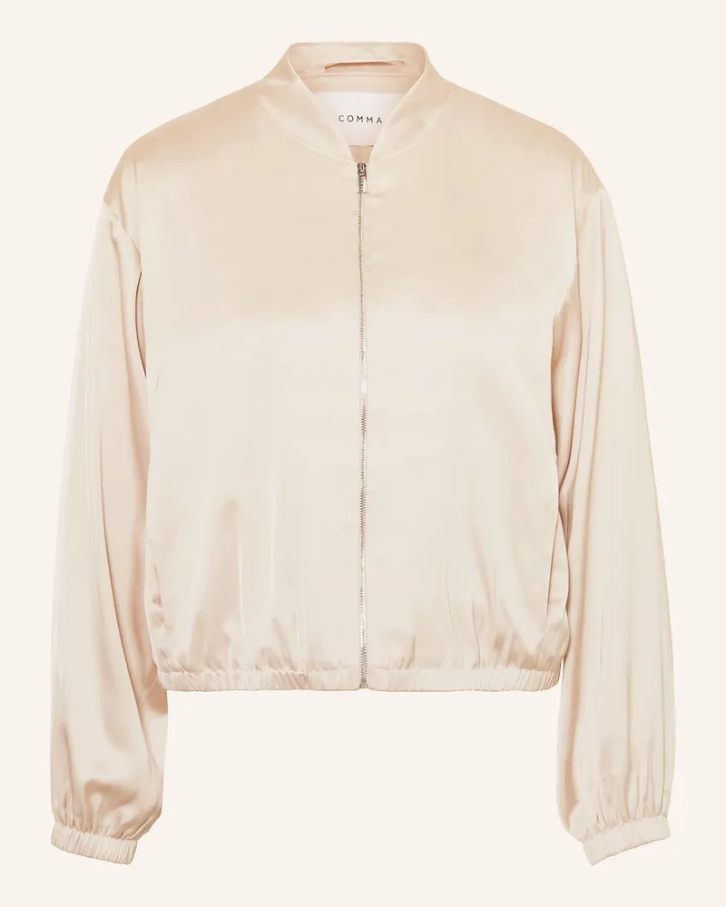 COMMA Satinblouson Creme