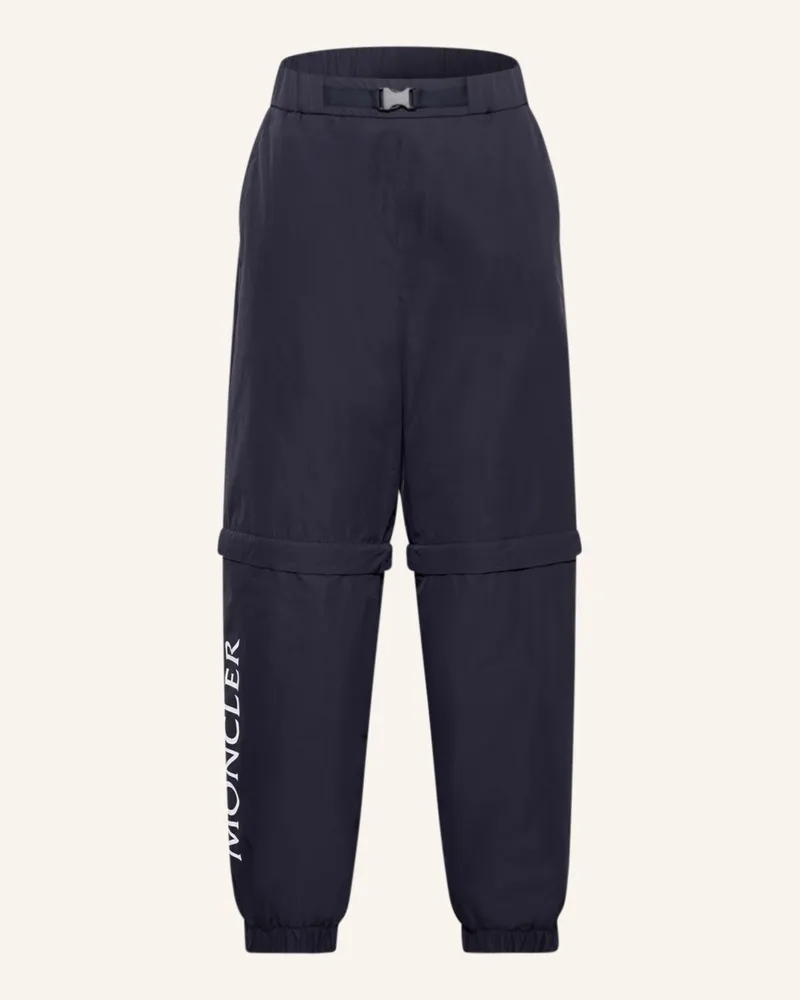 Moncler Zipp-Off-Hose blau Dunkelblau