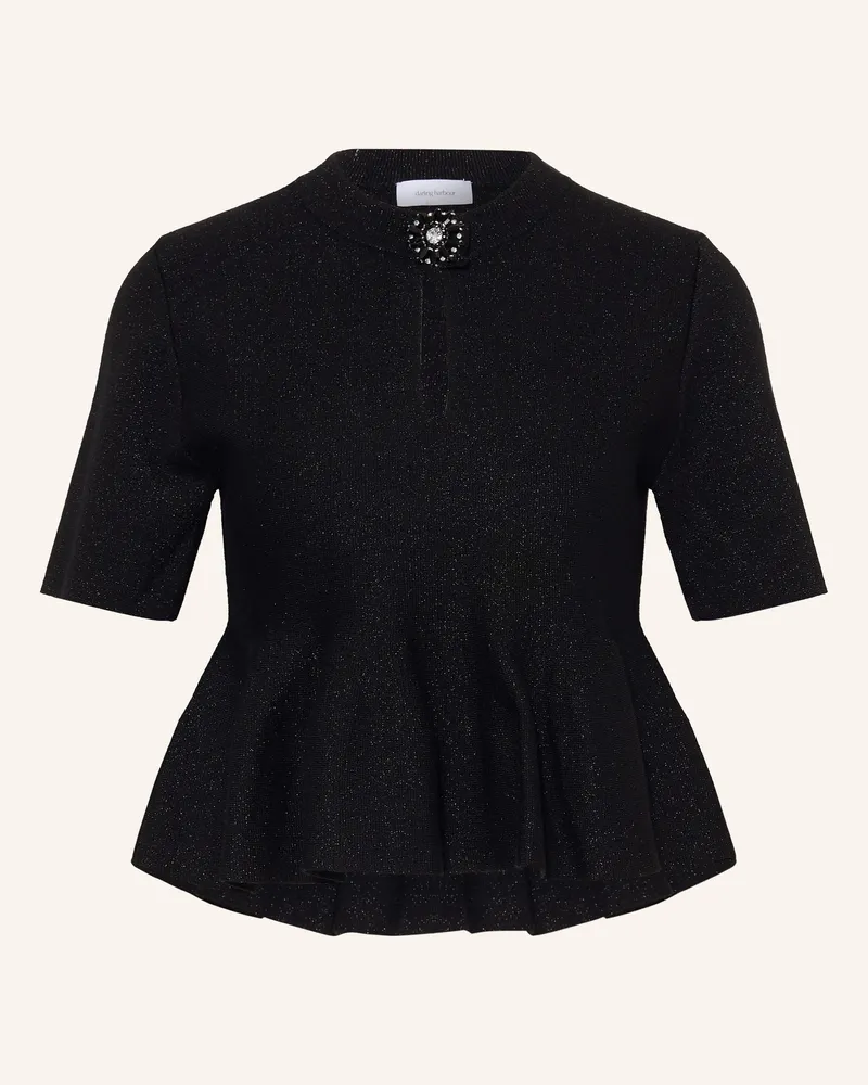 Darling Harbour Strickshirt Mit Glitzergarn schwarz Black