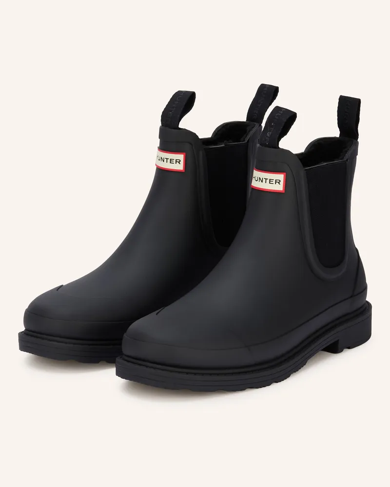 Hunter Chelsea-Boots Schwarz