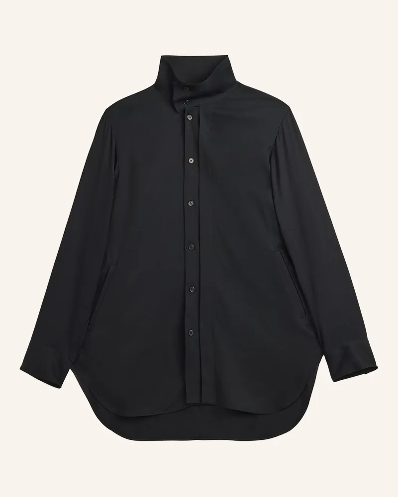 Y-3 Y-3 Hemd Aus Viskose-Twill schwarz Schwarz