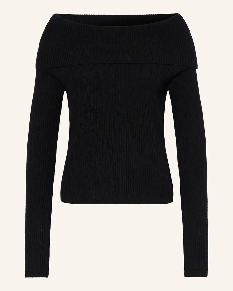 Essentiel Off-Shoulder-Pullover Killy schwarz Schwarz