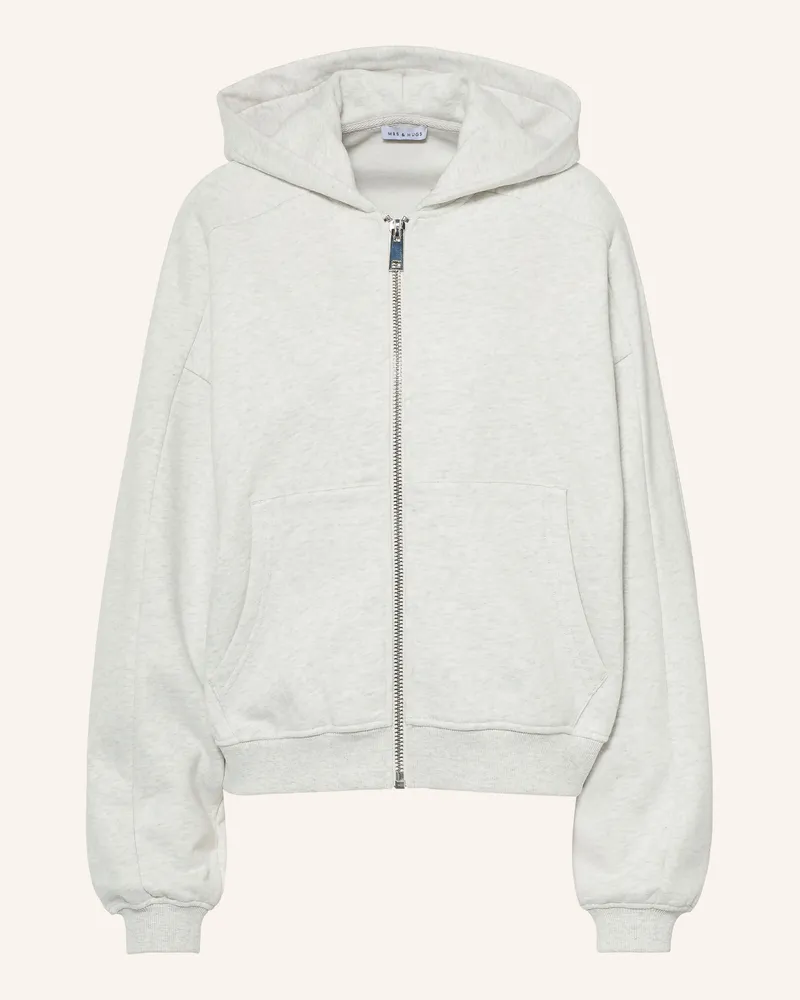 Mrs & HUGS Sweatjacke grau Hellgrau