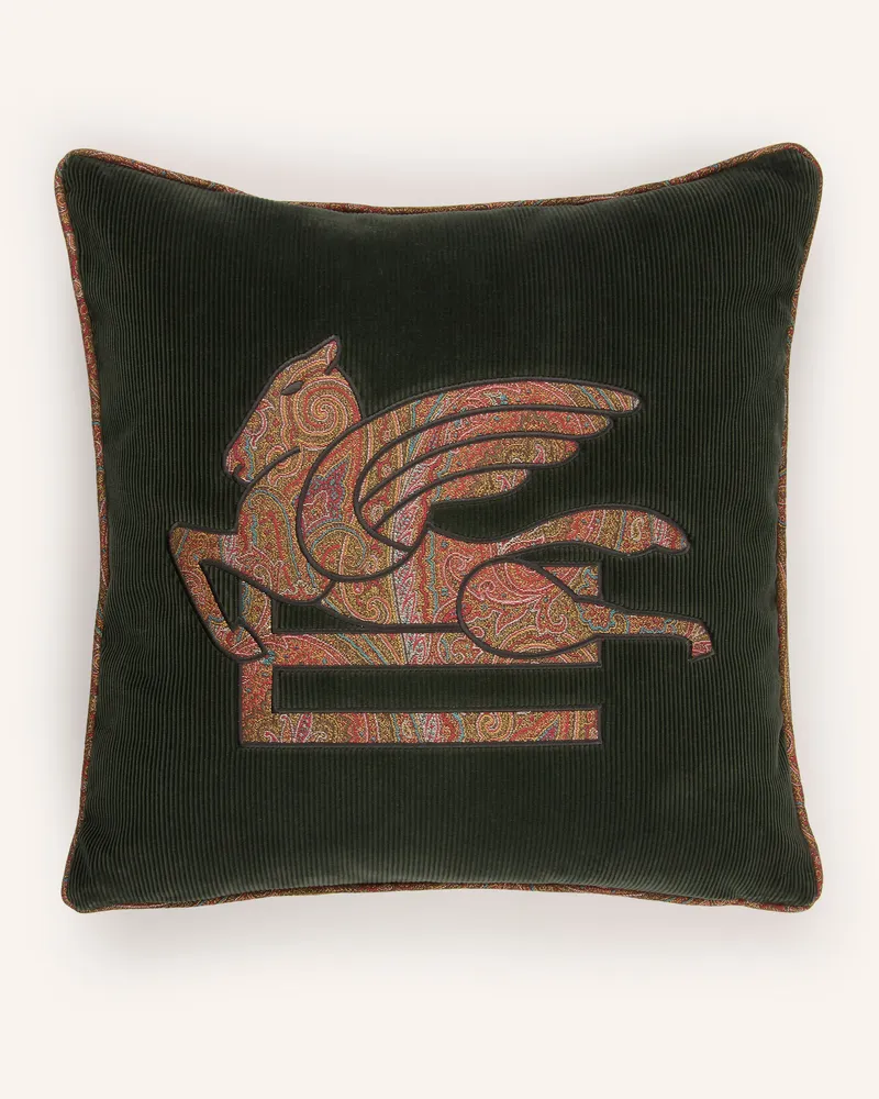 Etro Dekokissen gruen Khaki