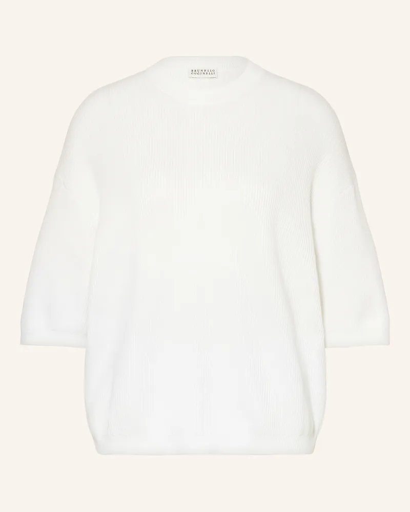 Brunello Cucinelli Strickshirt Weiss