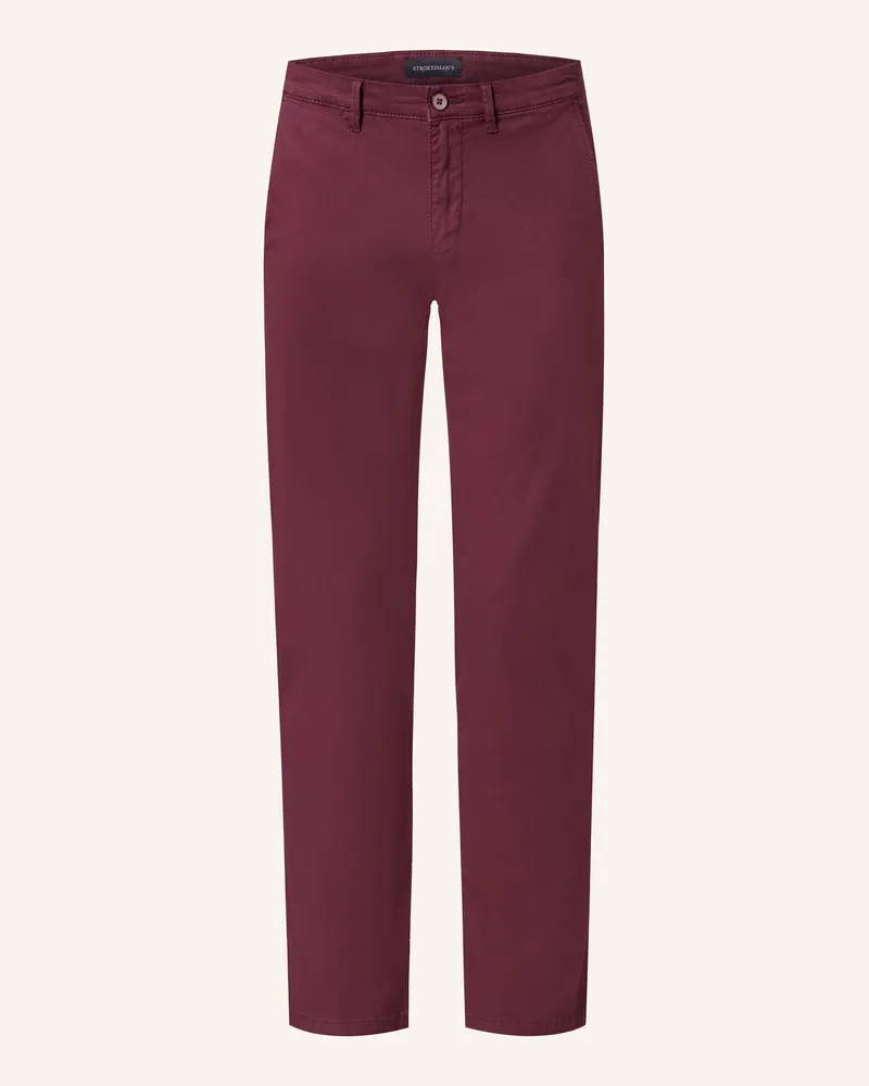 Strokesman's Chino Slim Fit rot Dunkelrot