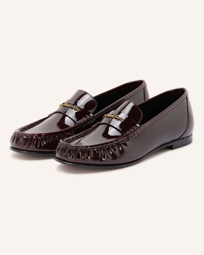 Chloé Penny-Loafer rot 56d
