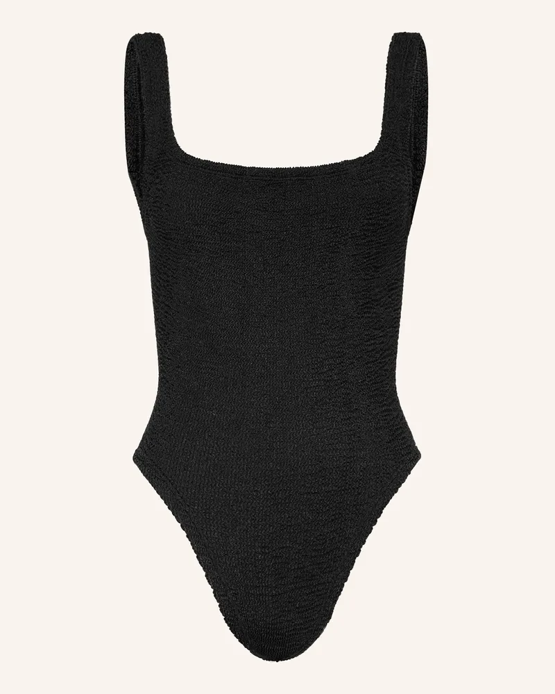 Hunza G Badeanzug SQUARE NECK Schwarz