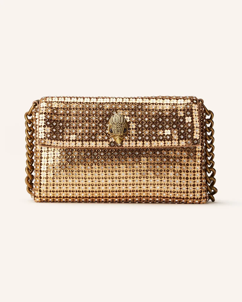 Kurt Geiger Handtasche PARTY FLOWER mit Schmucksteinen Gold