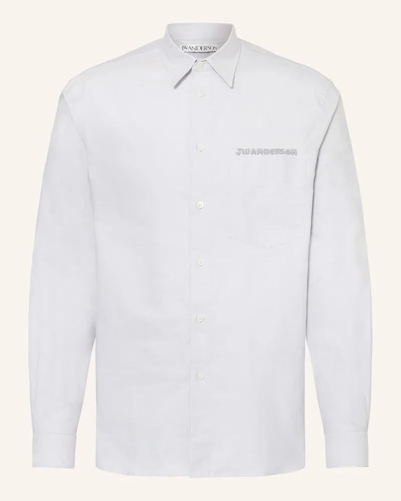 J.W.Anderson Oxfordhemd Comfort Fit grau Blaugrau