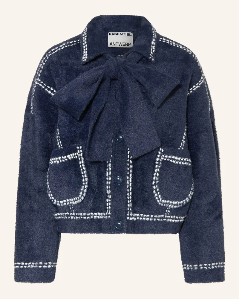 Essentiel Strickjacke IHOOPS Dunkelblau