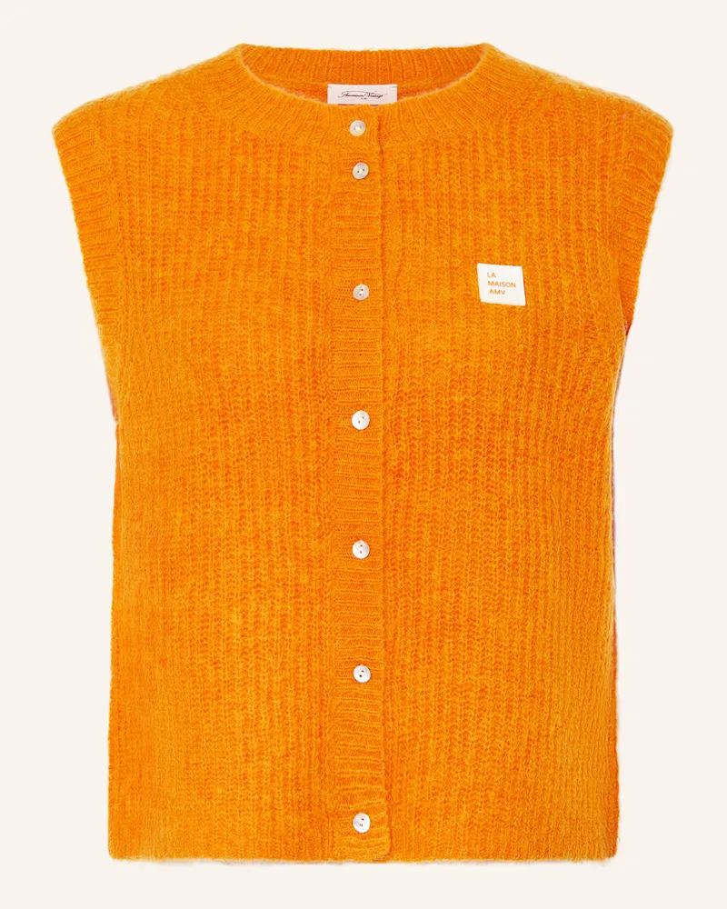 American Vintage Strickweste EAST mit Alpaka Orange