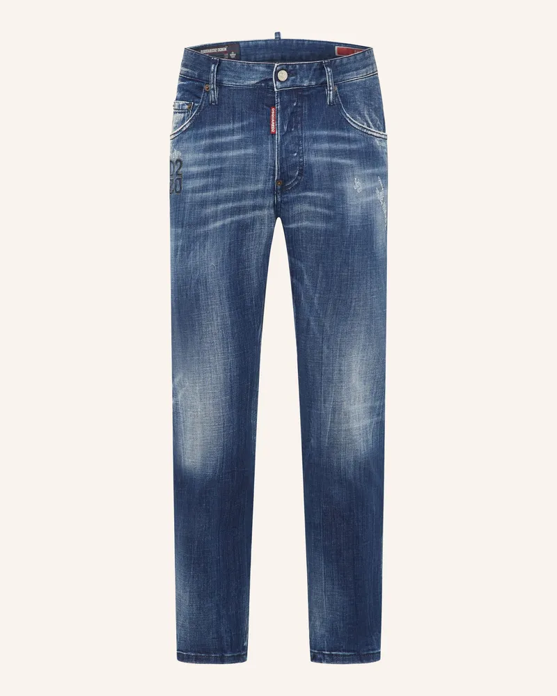 Dsquared2 Destroyed Jeans Skater Jean Extra Slim Fit blau 470