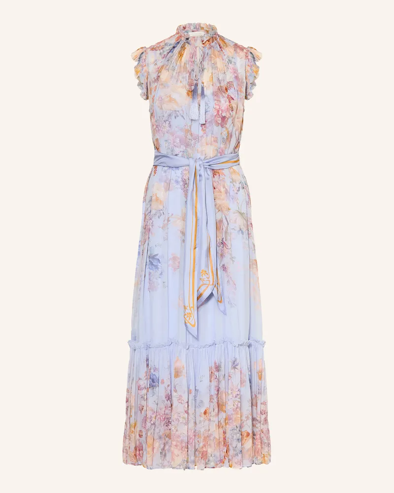 Zimmermann Kleid Valiant Mit Rüschen blau Hellblau