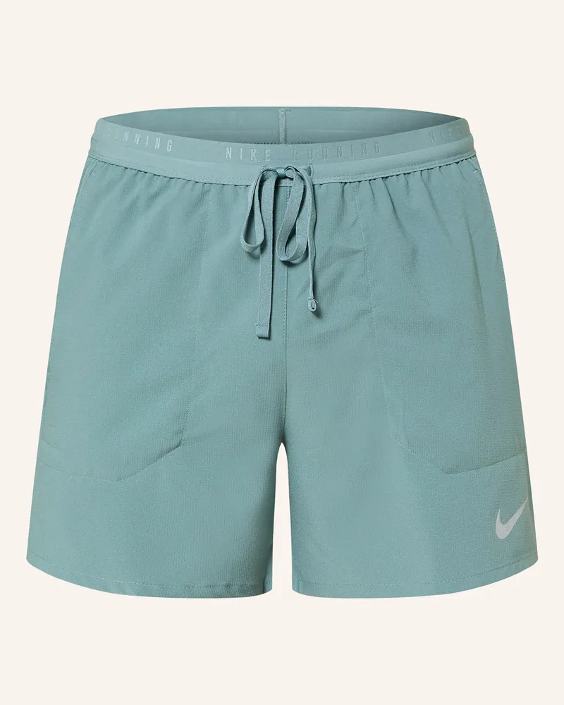 Nike 2-In-1-Laufshorts Stride gruen Petrol