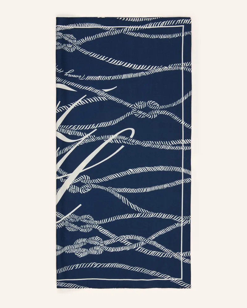 Tommy Hilfiger Seidentuch blau Dunkelblau
