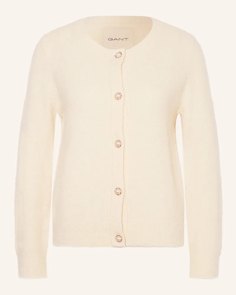 Gant Strickjacke weiss Creme