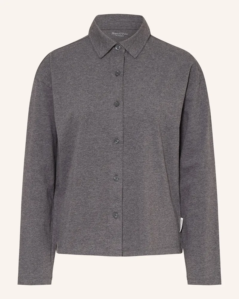 Marc O'Polo Schlafshirt grau Dunkelgrau