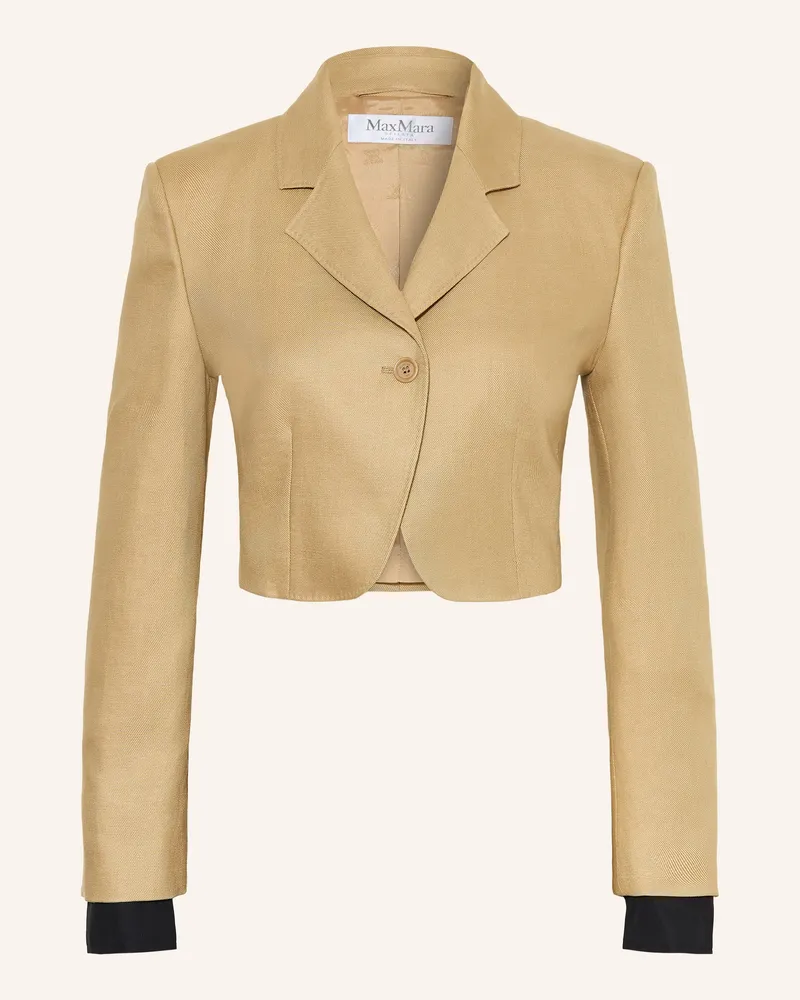 Max Mara Leinenblazer Buono beige Camel