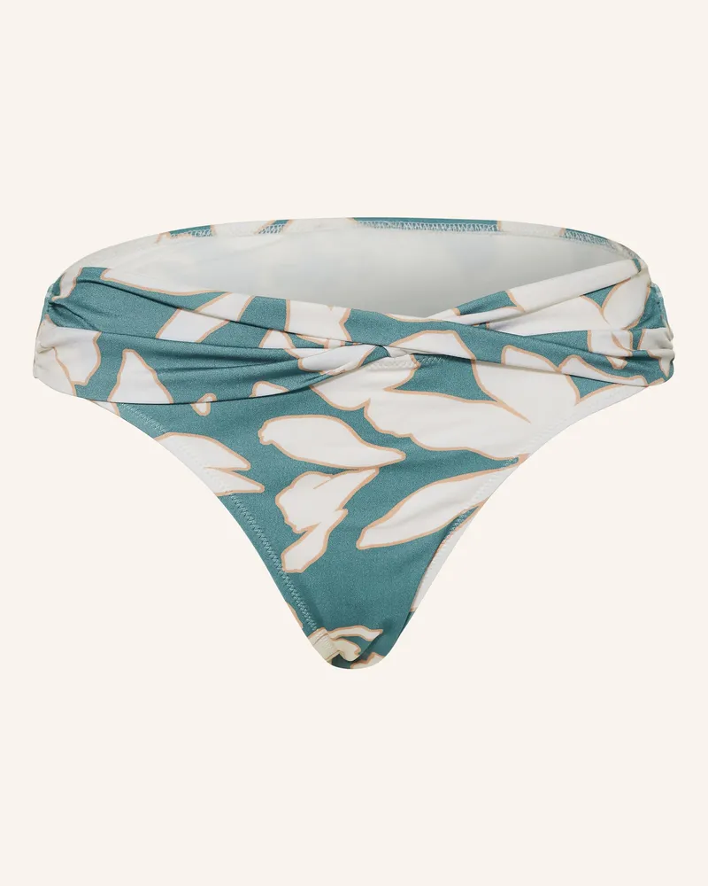 watercult Basic-Bikini-Hose FLORAL ABSTRACT Petrol