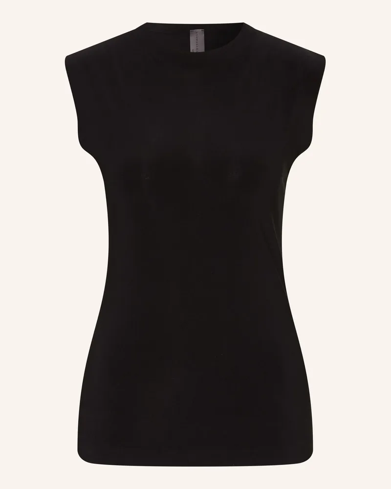 Norma Kamali Jerseytop schwarz Schwarz