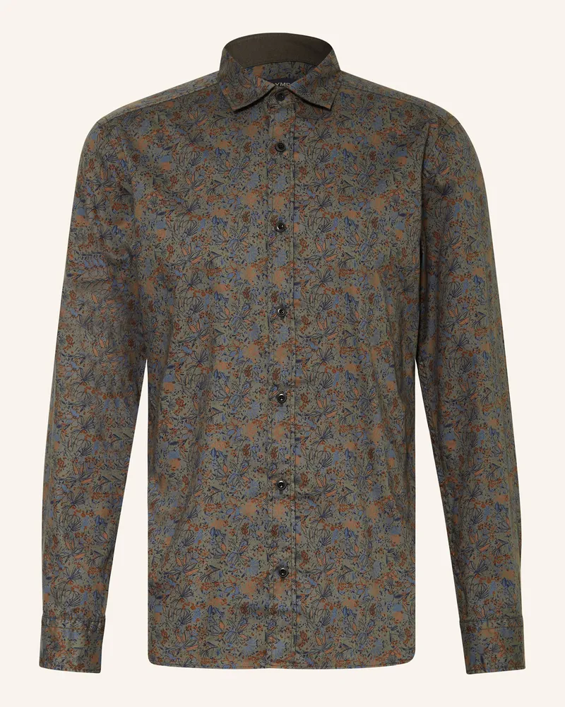 Olymp Hemd Casual regular fit Oliv