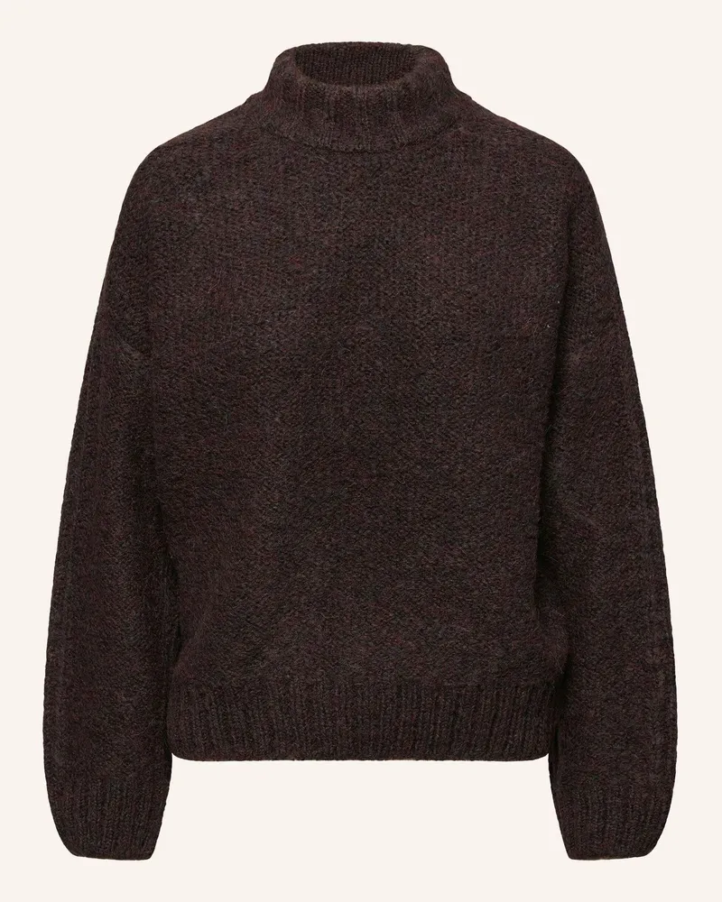 KIEFERMANN Kiefermann Women Alpaka-Wollpullover Mit Hohem Kragen Zanera rot Lila