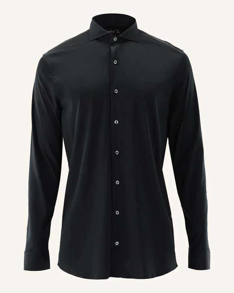 van Laack Hemd Slim Fit schwarz Schwarz
