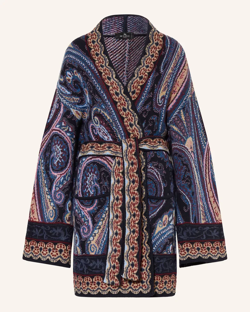 Etro Strickhülle blau Dunkelblau