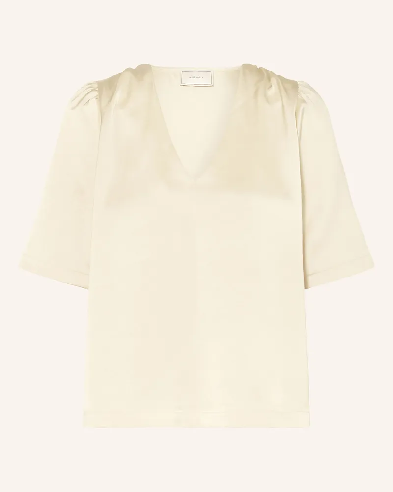Neo Noir Blusenshirt LARGO aus Satin Hellgelb