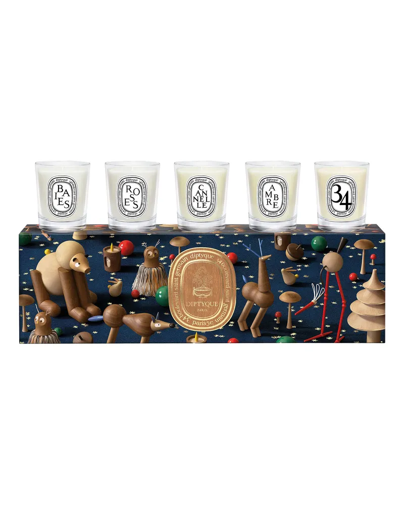 Diptyque Set 5 Minikerzen Festtagsedition Duftkerzen-Set in limitierter Edition 175 g 