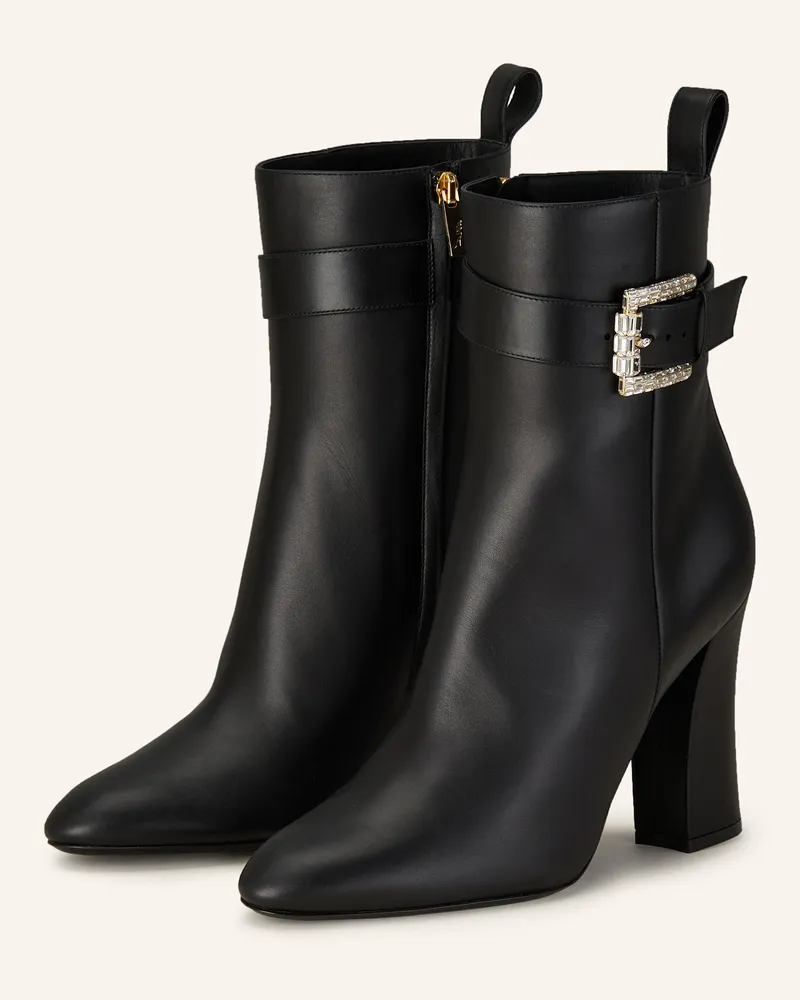 René Caovilla Stiefeletten MARTHA mit Schmucksteinen Schwarz