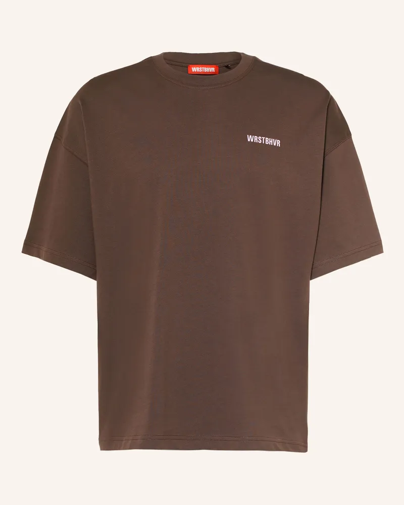 WRSTBHVR T-Shirt Studio v14 braun Dunkelbraun