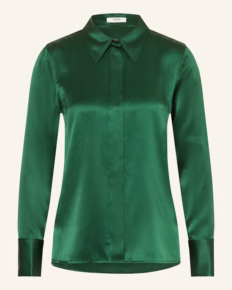 Reiss Hemdbluse AMEIRA aus Seide Grün